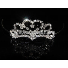 2015 new style fashion rhinestones hair tiara comb crowns